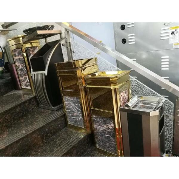 Оборудования гостиничного сервиса гостиничного номера/бочонок земной золы нержавеющей стали с цветом золота открытого верхнего Аштрай Титанюм