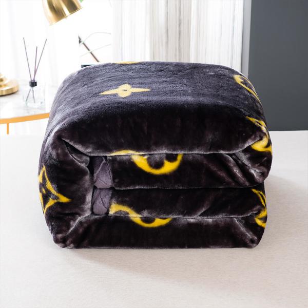 Brushed Pattern Fluffy Bedding Blankets for Winter Sublimation Luxury Blanket