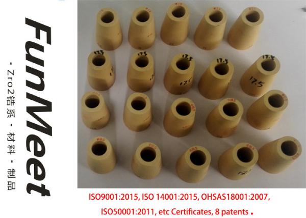 High Performance Inner Nozzle , Zirconia Lower Nozzle 5.1g/cm3 Density
