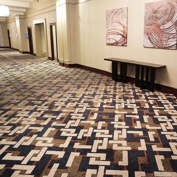 Custom Designed Floral Pattern Luxury Wool Floor Carpet for Hotels and Movie Theaters