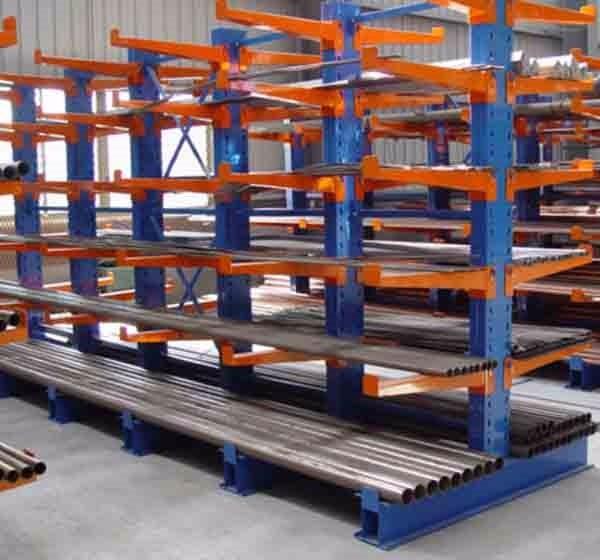 Multi Tier Carbon Steel Cantilever Pallet Racking High Load Capacity For Industrial