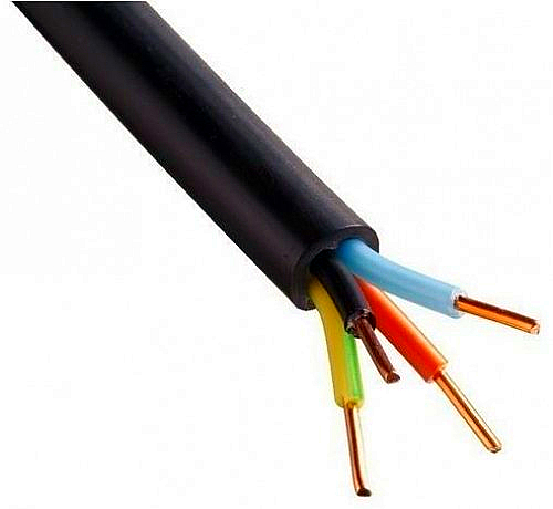 AC Power Cable 3Core BS6746 PVC Copper Conductor Low Voltage 0.6/1KV 1.5mm 2.5mm 4mm Electrical Cable for Underground Use