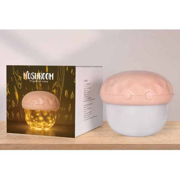 Mushroom Bedroom LED Night Light , CE ROHS Sky Projection Night Light