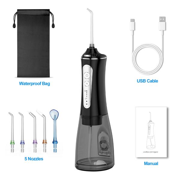 5 Modes Water Flosser Cordless for Teeth Cleaning Rechargeable Portable IPX7 Waterproof