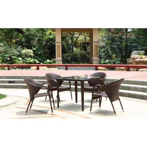 Hot Modern PE Rattan Chair Aluminium Outdoor Garden wicker table and chairs sets