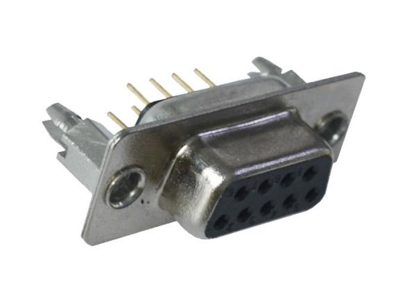 9 material SECUNDÁRIO de Pin Connectors Double Row Black PBT da placa de circuito do DB D do Pin