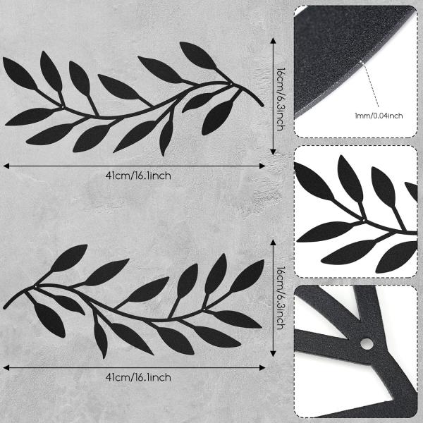 Indoor Metal Tree Leaves Wall Decor Vine Metal Olive Branch Wall Art Outdoor