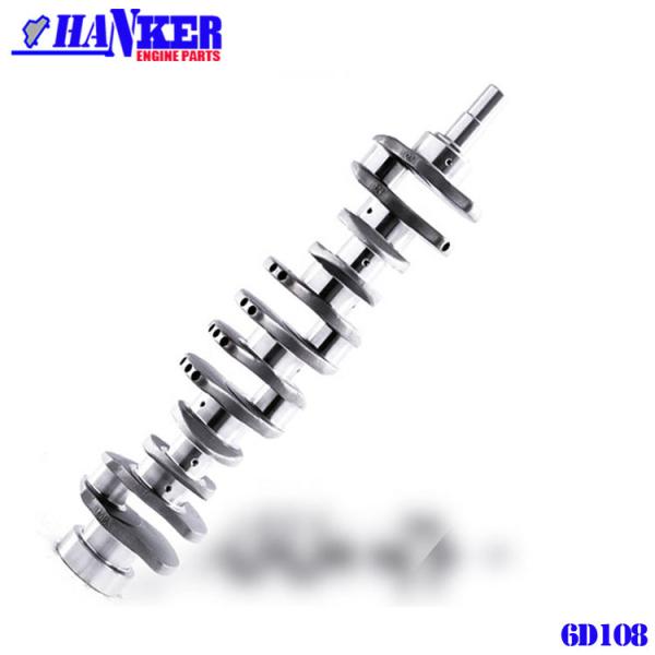 Cigüeñal dúctil 6D108 6222-31-1101 del motor diesel del arrabio QT800-3