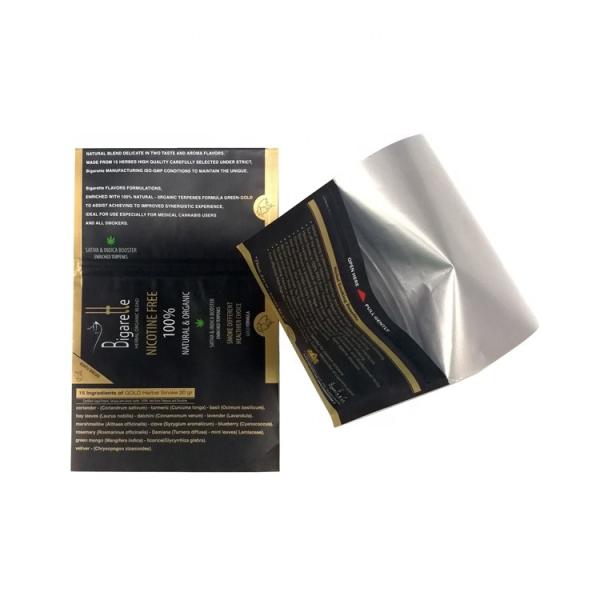 Custom Printed k Cigar Leaf Packaging Tobacco Pouch Bag