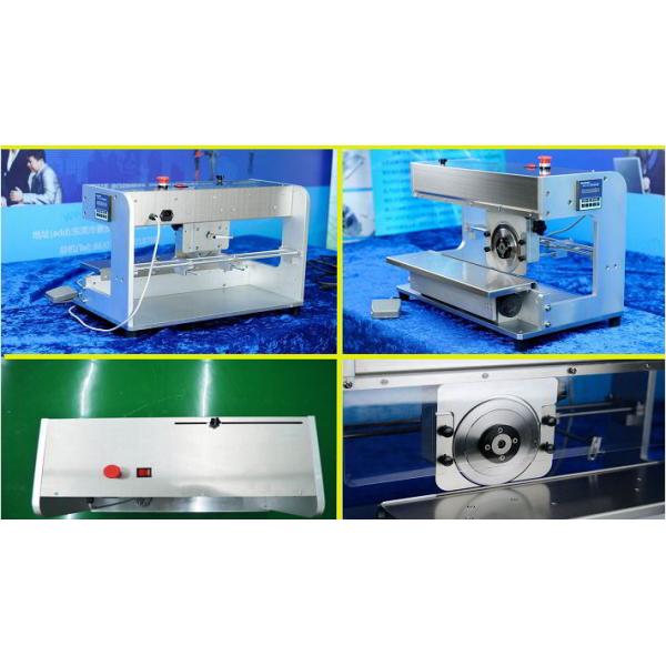110V / 220V PCB V Cut Machine Foot Swith Pressed Without Cutting Burring