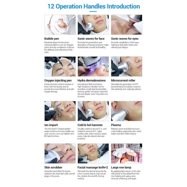 12 In 1 Hydrafacial Machine 800W Hydrafacial Dermabrasion Machine