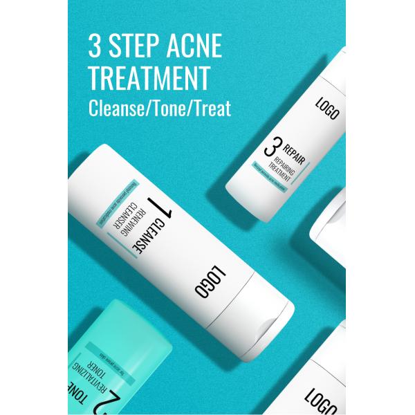 Private Label Oil Control Skincare Facial Cleanser Moisturizer Cream Toner