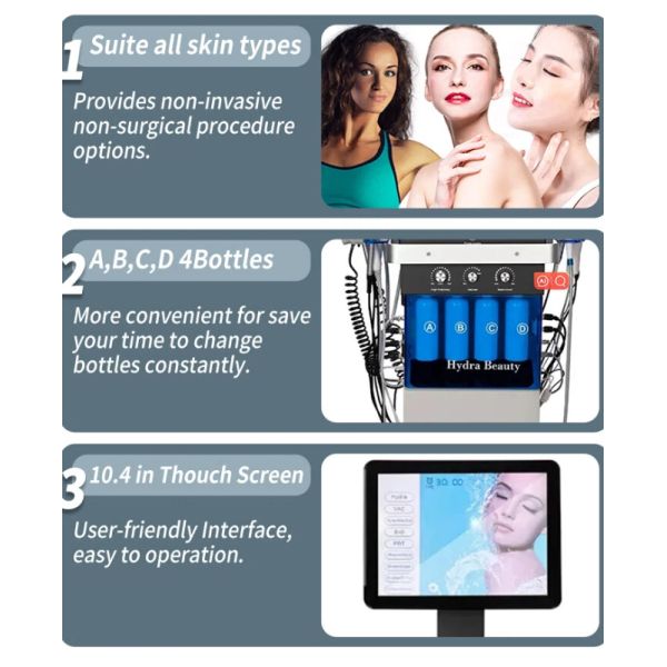 Microdermabrasion Hydra Dermabrasion Machine Acne Treatment Facial Skin Beauty Machine