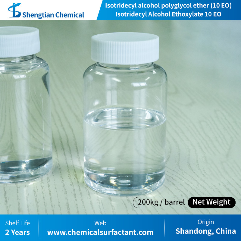 Iso Tridecyl Alcohol Ethoxylate 10EO CAS 69011-36-5Flexible Hydrophilic Lipophilic Balance HLB
