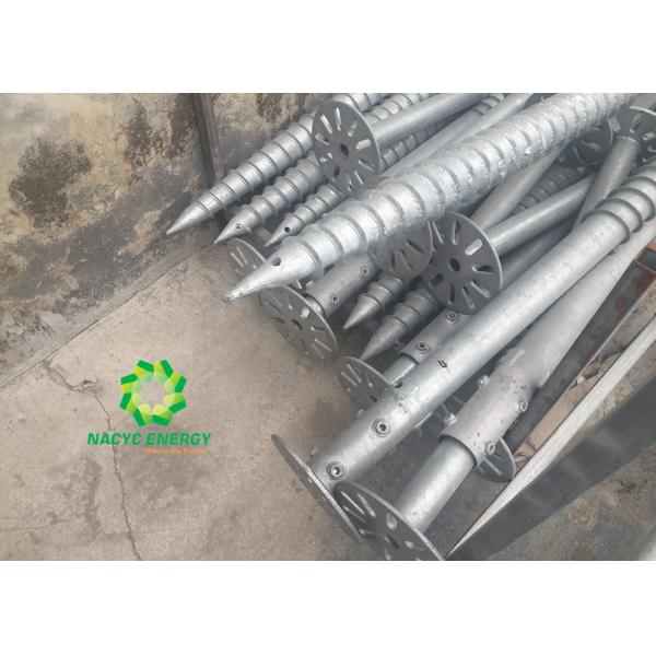 Long Service Life TOP VIP 0.1 USD PV Solar Ground Screws Screw Pile Q235 Steel And SUS304