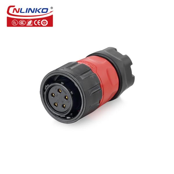 5 Pin Plug Wiring Waterproof Connector with Bayonet Socket Wiring Cable