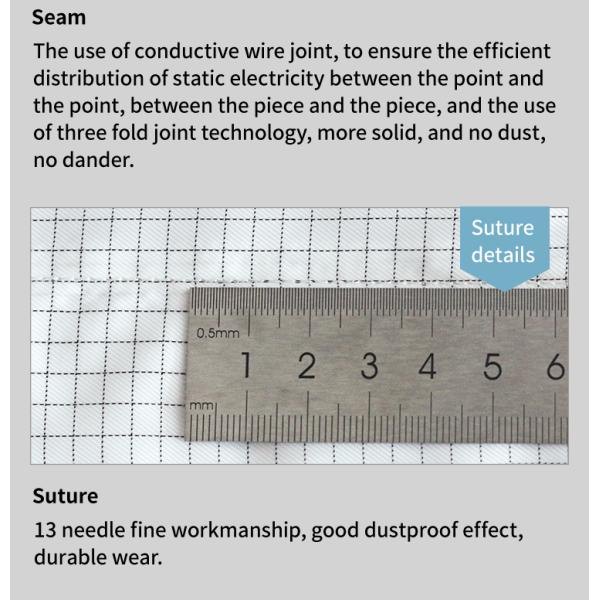 чистой комнаты одежд предохранения пыли одежды корпии халата esd носка чистой комнаты свободной от противостатической анти- статическая