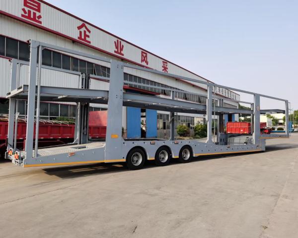 3 Axle Air Suspension Car Carrier Semi Trailer with Fuwa/BPW Axle and ABS System