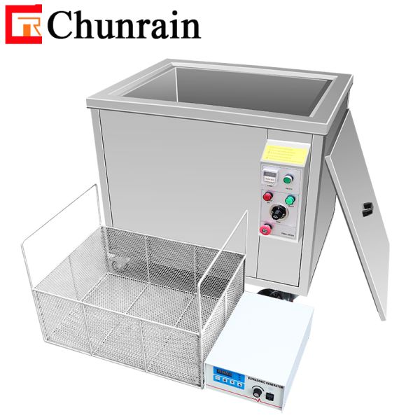 ChunRain 1800W 135L Stainless Steel Industrial Ultrasonic Cleaner Adjustable Timer/Heater CE Certified for Truck Engine