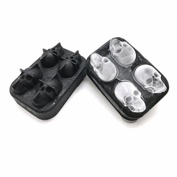 Reasonable Price Dishwasher Safe Soft Famous Food Grade BPA Free 4-ice Silicone Ice Tray Mold Bar Tool Accessories without BPA