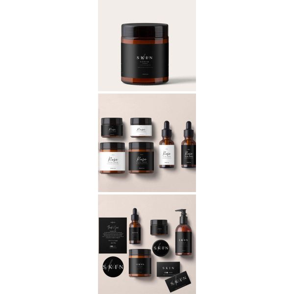 ISO9001 Waterproof Glass Bottle Sticker Labels Vinyl Roll Ml for Cosmetic Essential Oil