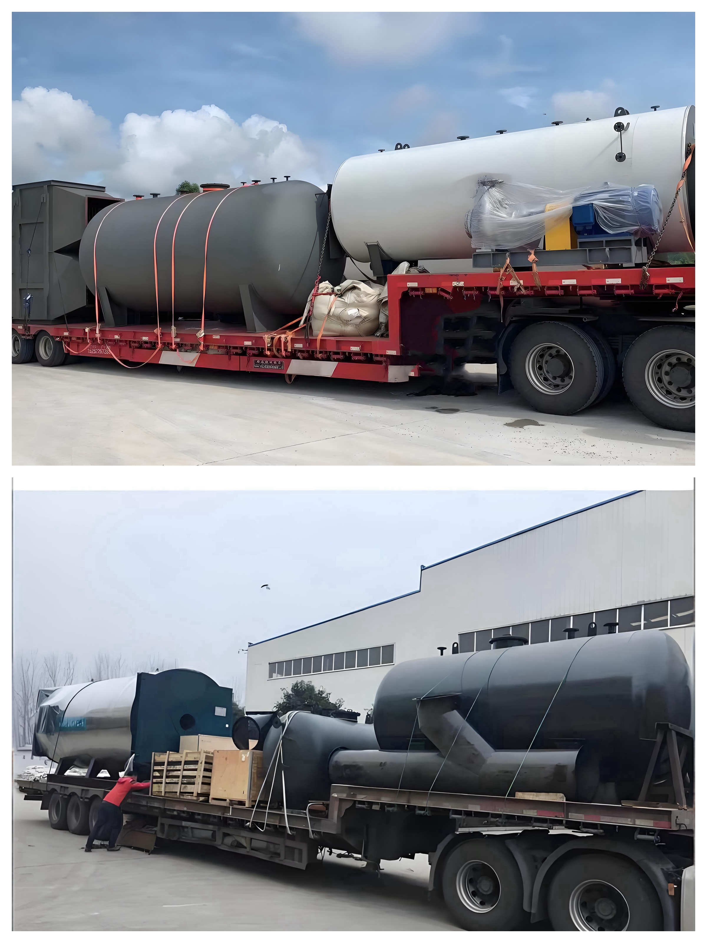2100 Kw Horizontal Oil Gas Fired Thermic Fluid Heating Boiler