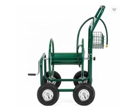 Four-wheel Stainless Steel Garden Water Hose Reel Cart for Smooth Watering Experience