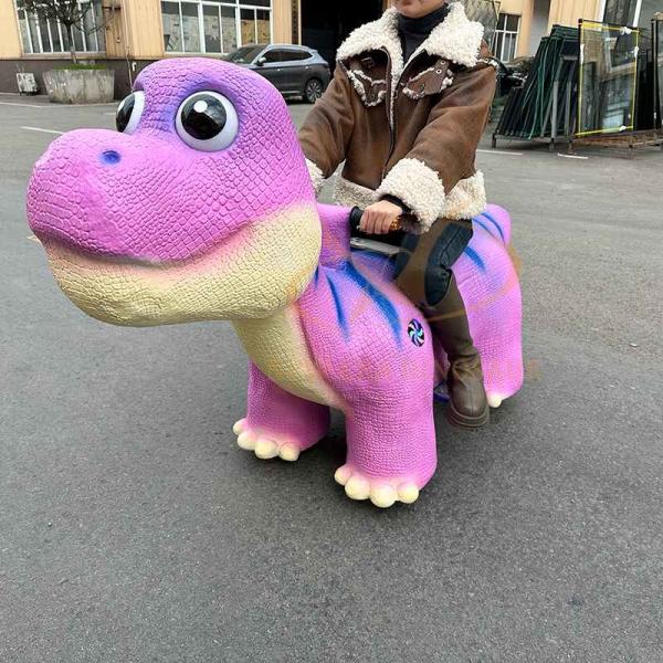 Viaje motorizado personalizado en dinosaurio para parques de diversiones Capacidad de 100 kg