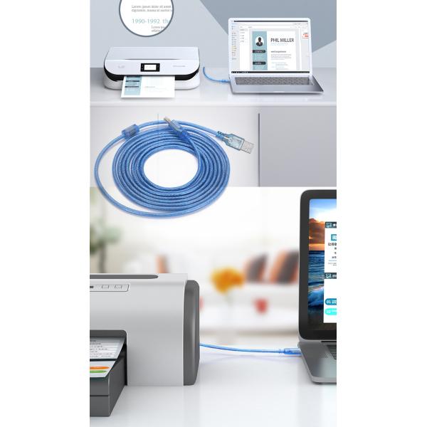 24AWG USB 3.0 Printer Cable Type A to B Male for HP Canon Epson