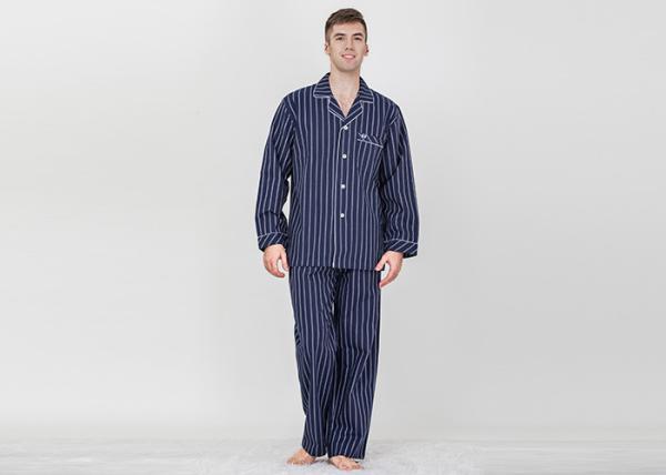 Personalised Mens Long Pyjamas Set / Mens Luxury Loungewear Set Anti Shrink
