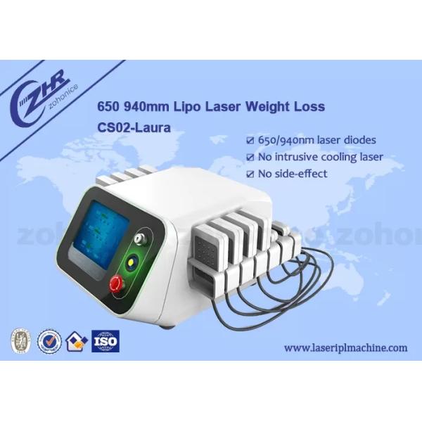 Laser portátil do lipo do diodo para o corpo que dá forma, 3 em 1 máquina de corte gorda do laser