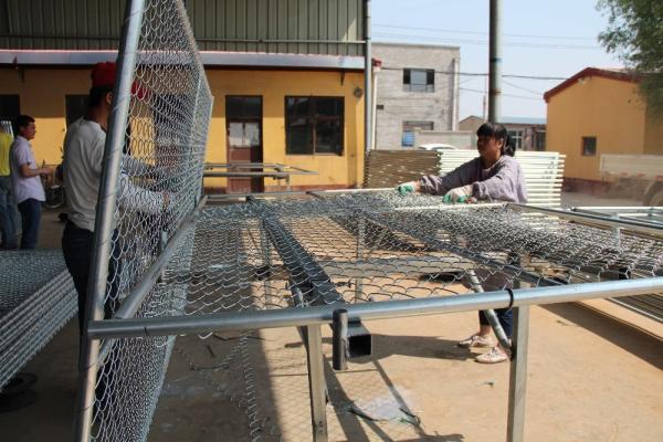 6'x12' temporary chain link fence panels tubing  1⅜(35mm)x 16ga thick aperture 2x2(50mm x 50mm) x 13ga/2.3mm