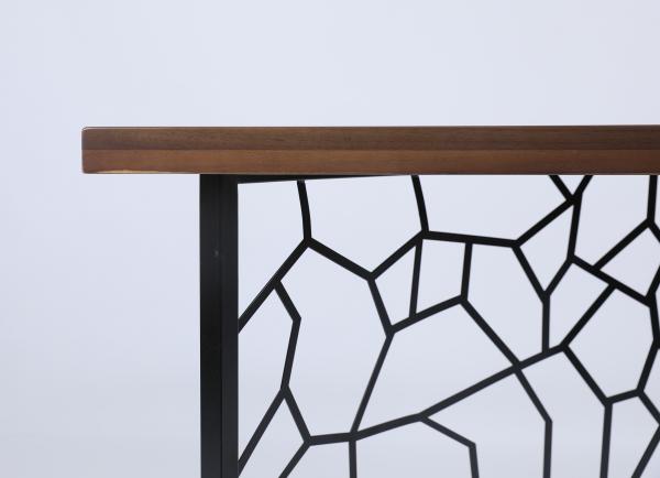 Custom Coffee Table With Wooden Top Metal Frame Antiquity