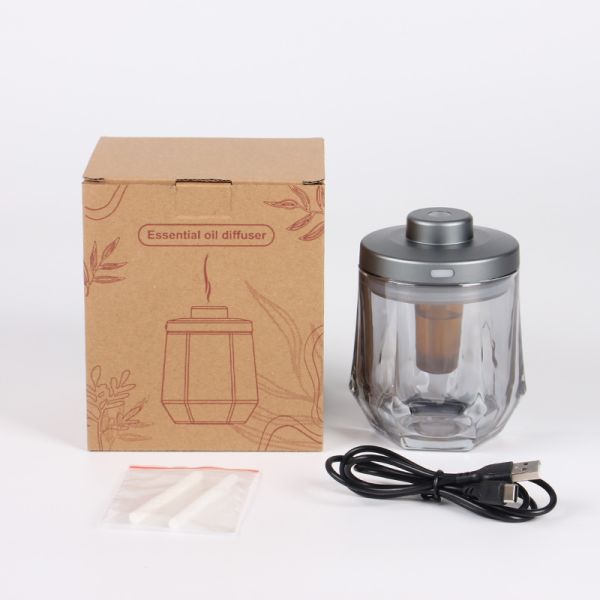 Low Noise Small Portable Battery Operated  Rechargeable Waterless Essential Oil Diffuser Nebulizer Scent for Home,Car,Large Room