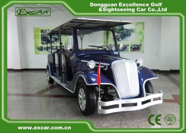 Carro bonde do vintage de Seater dos carros clássicos bondes azuis elegantes 6
