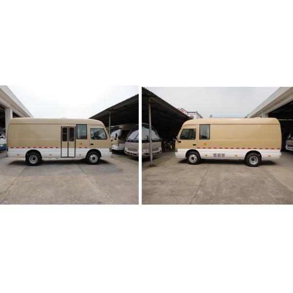5 Gears Coaster Mini Bus Van , Aluminum Transport 15 Passenger Mini Bus