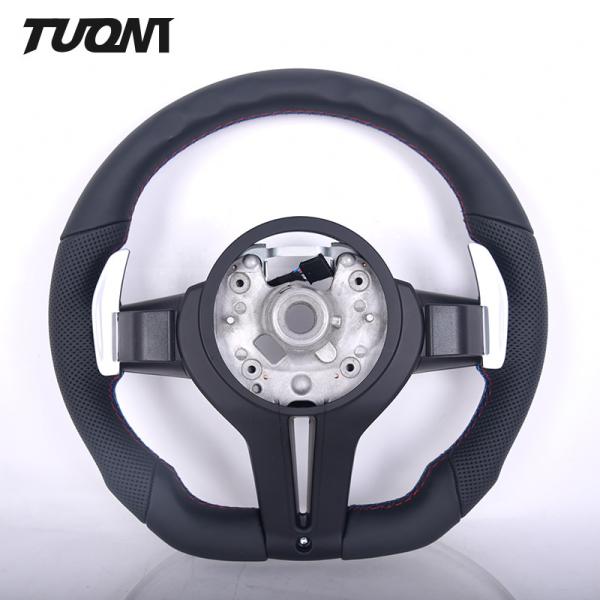 M2 M3 M4 Bmw Smooth Perforated Leather Steering Wheel Flat Bottom