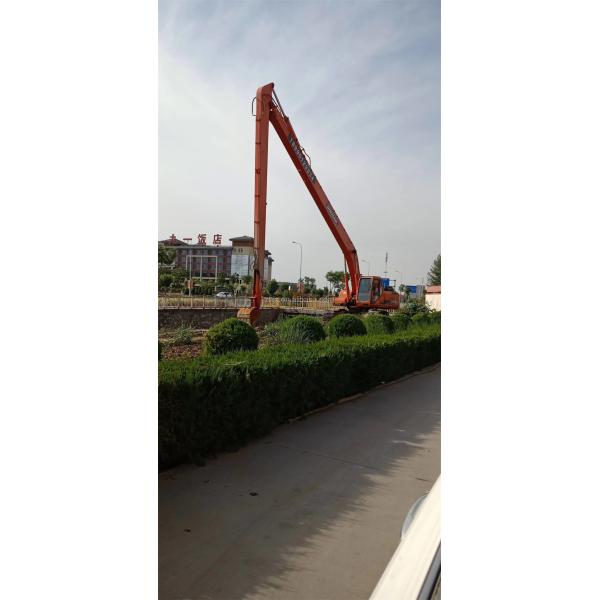 Excavator extension arm and port dredging designed for river dredging