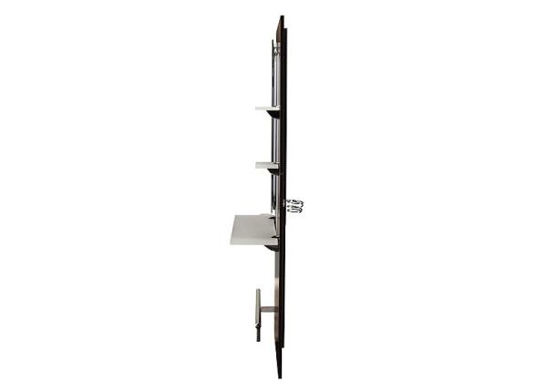 Single Side Wooden Salon Mirror Station Royal Style With LED Light , Color Customized