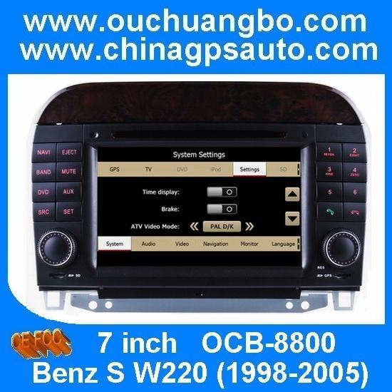 Car multimedia for Mercedes Benz S W220 with gps navigation radio dvd USB SD Bluetooth OCB-8800