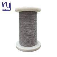 USTC-F Grey Color 0.2mm Enameled Copper Wire Wrapped With Dacron For Audio