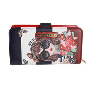 200mm Length CMYK Ladies Genuine Leather Wallets Pantone Embossing For Womens