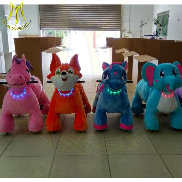 Hansel coin operated kids rides for sale australia and plush kids animal bikes for rent with plush motorized animal sale
