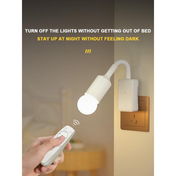 Two/Three Plug Remote Control Socket 5W Night Light for Bedroom Sleep and Baby Feeding