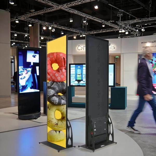 P2.5 Indoor HD Advertising LED Display WIFI 4G Floor Standing Poster for Elevator Wayfinding Medical Treatment Entertainment