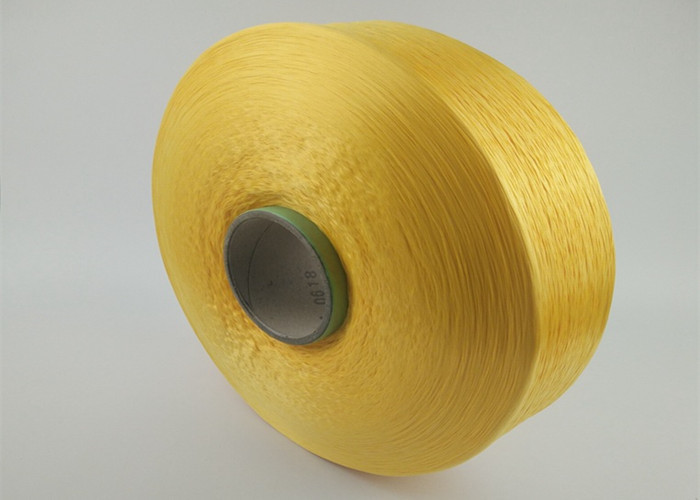 900D Yellow Polypropylene Multifilament Yarn With 96F Yarn Count , Eco - Friendly
