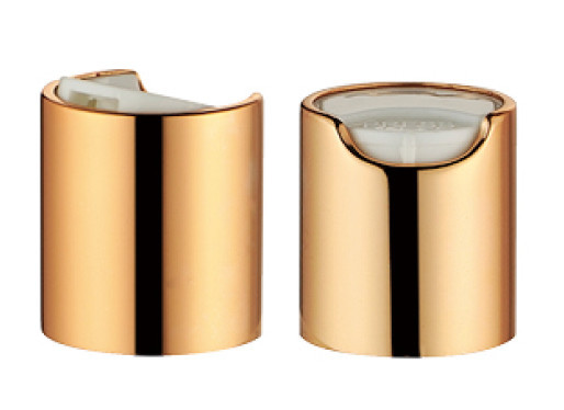 JL-CP101 Aluminum Silver Gold Disc Top Cap 18 20 24 28 410 415 For Plastic Bottle
