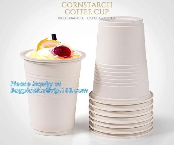 Compostable Sugarcane Cup 8/12oz Eco Friendly Biodegradable Bagasse Coffee Cups, Sugarcane Bagasse Pulp