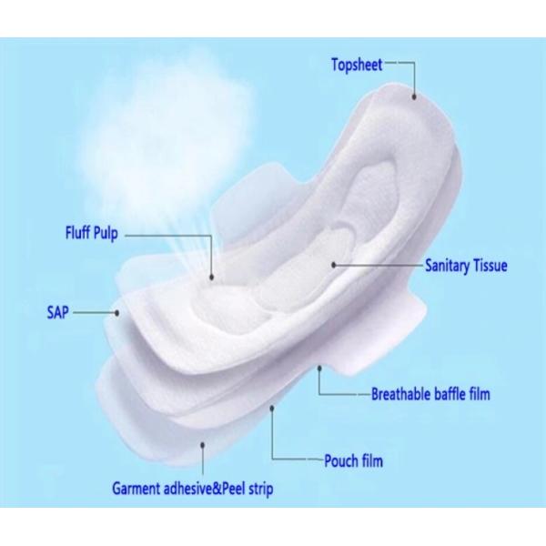 Wingness Long Dry Surface Natural Soft Female Sanitary Pads
