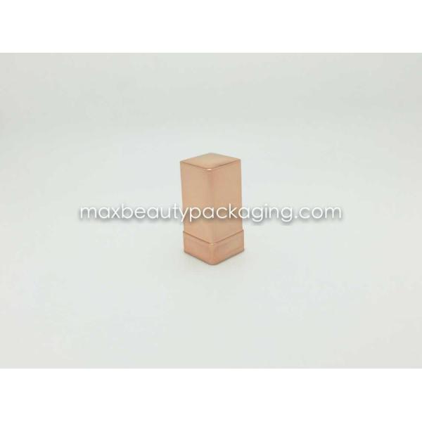 N2059 square straight nail polish cap nail polish packaging plastic cap UV metallic gold color coating finish